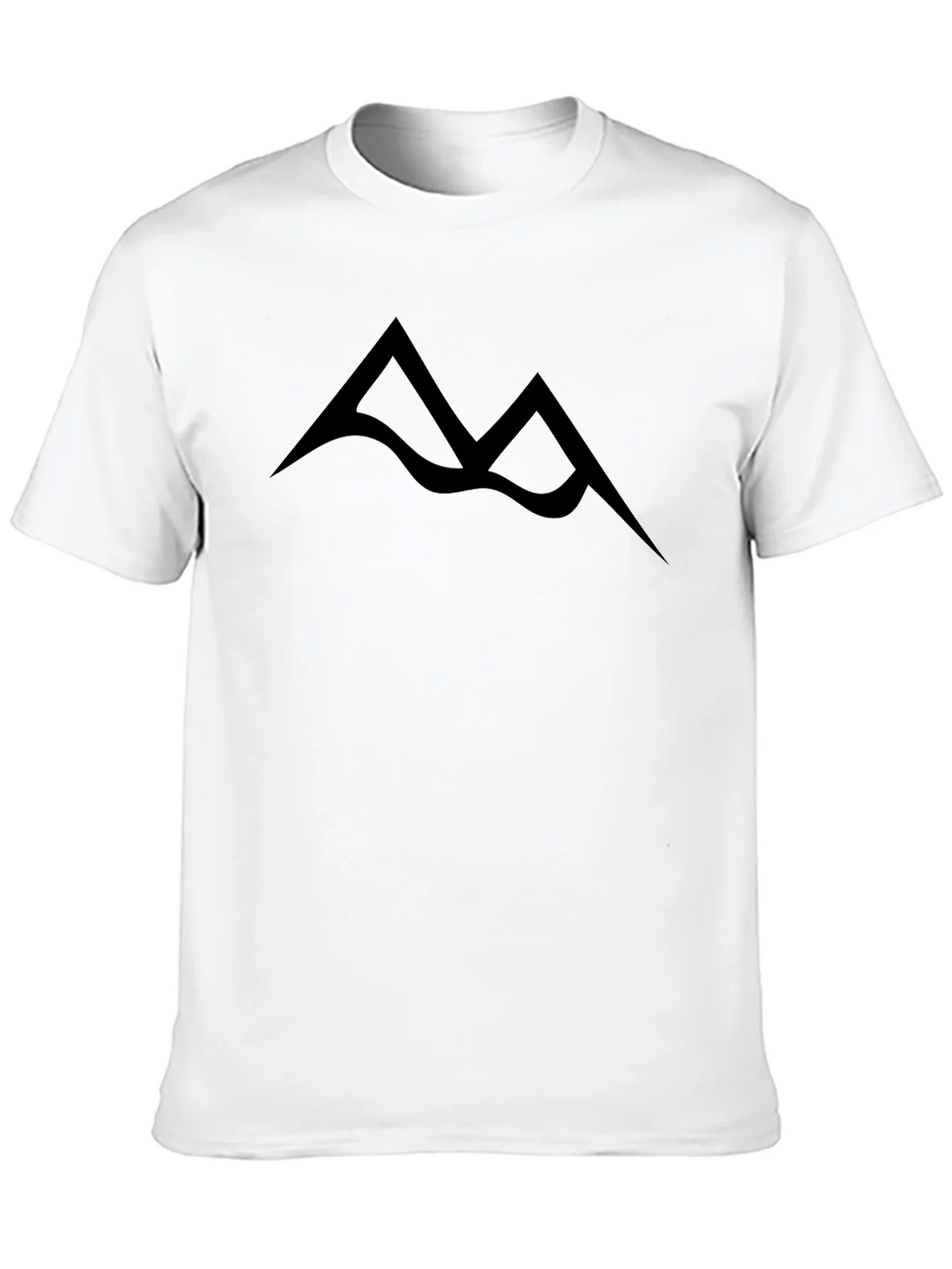 Minimalist Mountain Peak Black T-Shirt product image 9