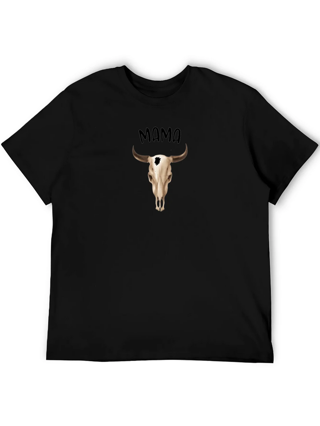 Mama Steer Skull Graphic Tee - Western Style product image 5