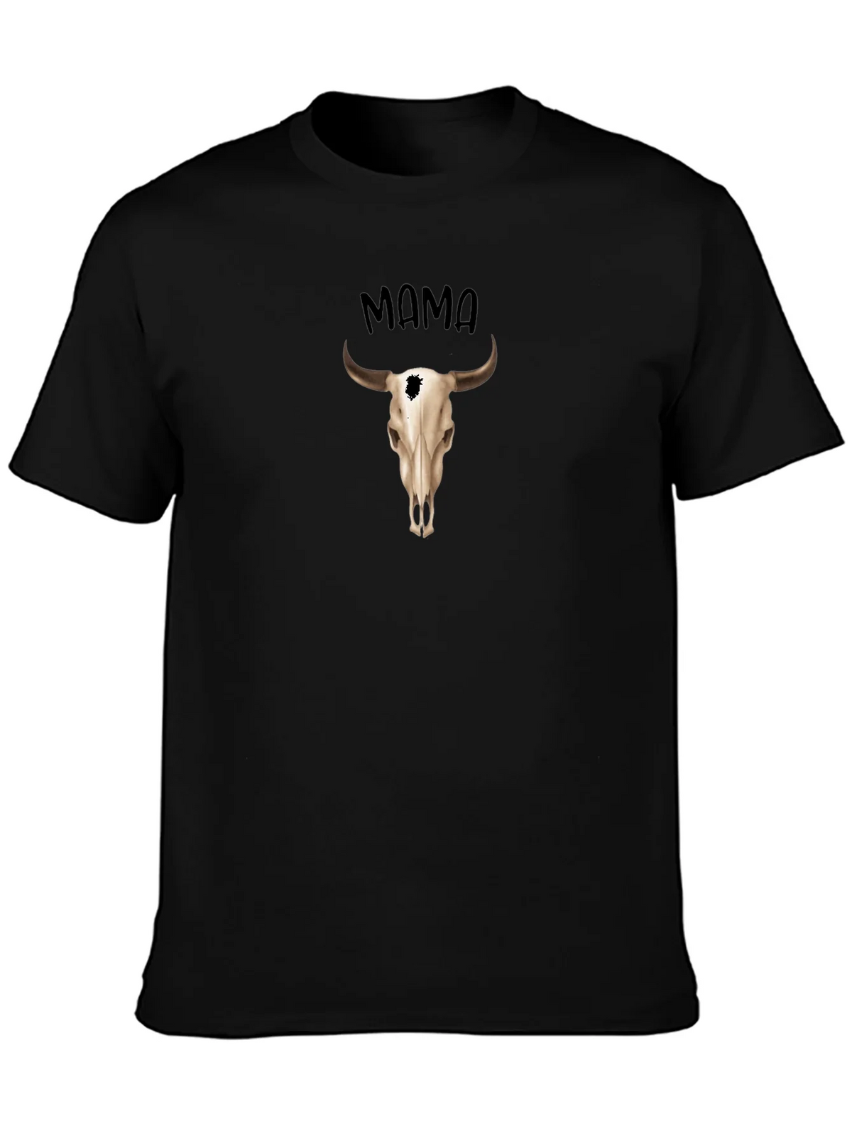 Mama Steer Skull Graphic Tee - Western Style product image 3