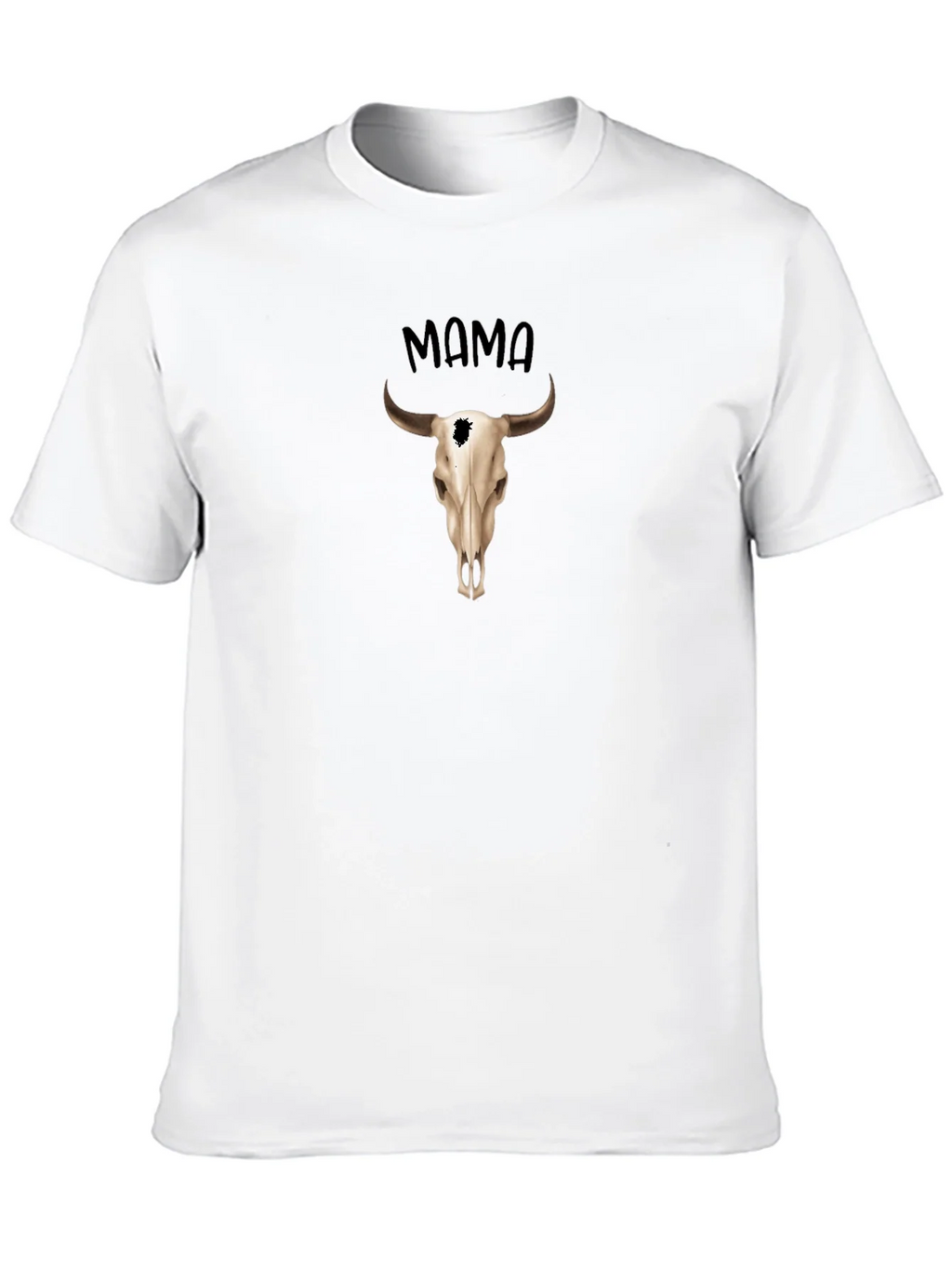 Mama Steer Skull Graphic Tee - Western Style product image 9
