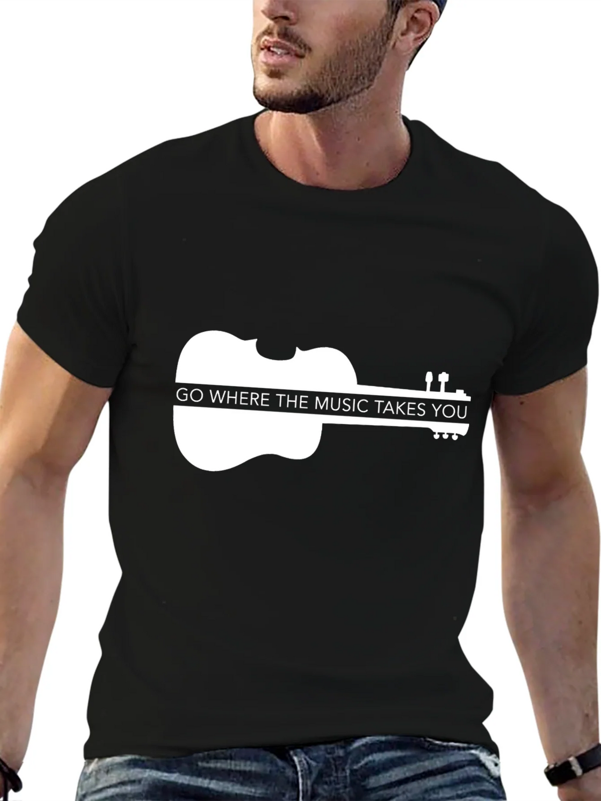 Music Takes You Violin Graphic Tee product image 6