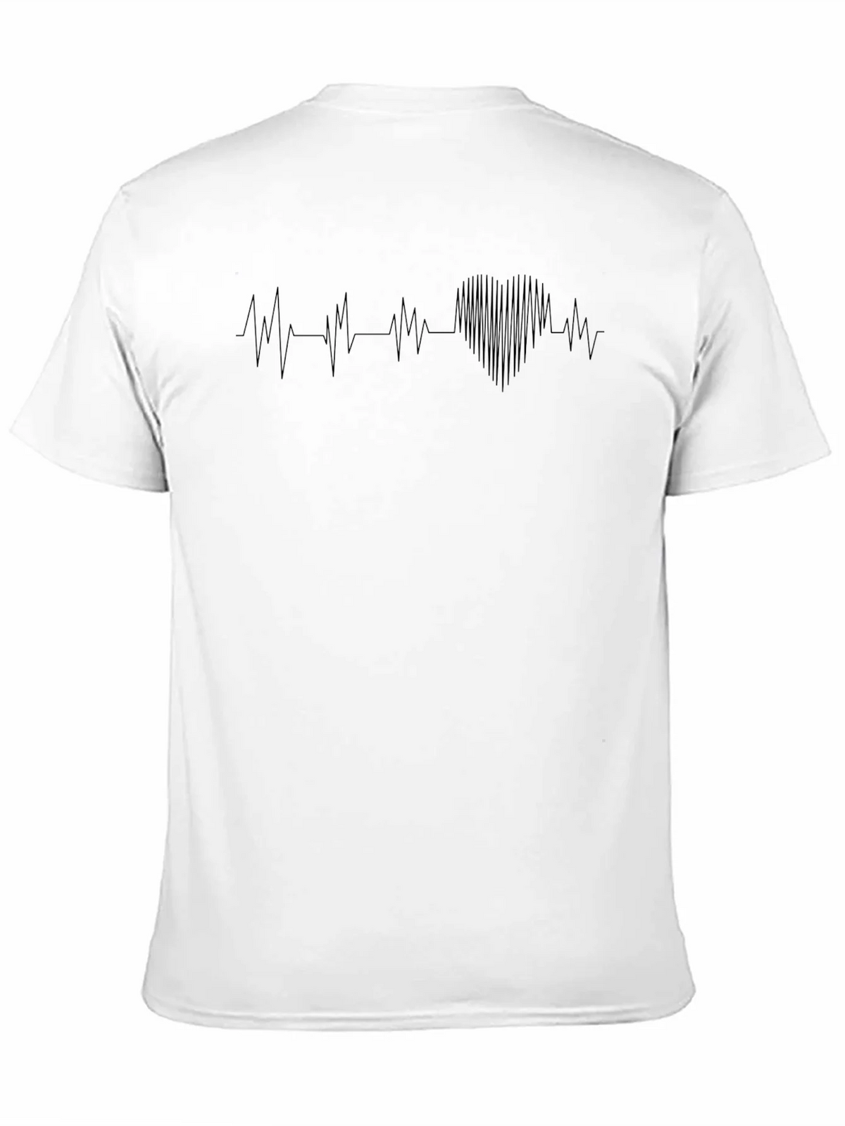 Heartbeat Graphic Tee - Stylish Mens Black T-Shirt product image 10