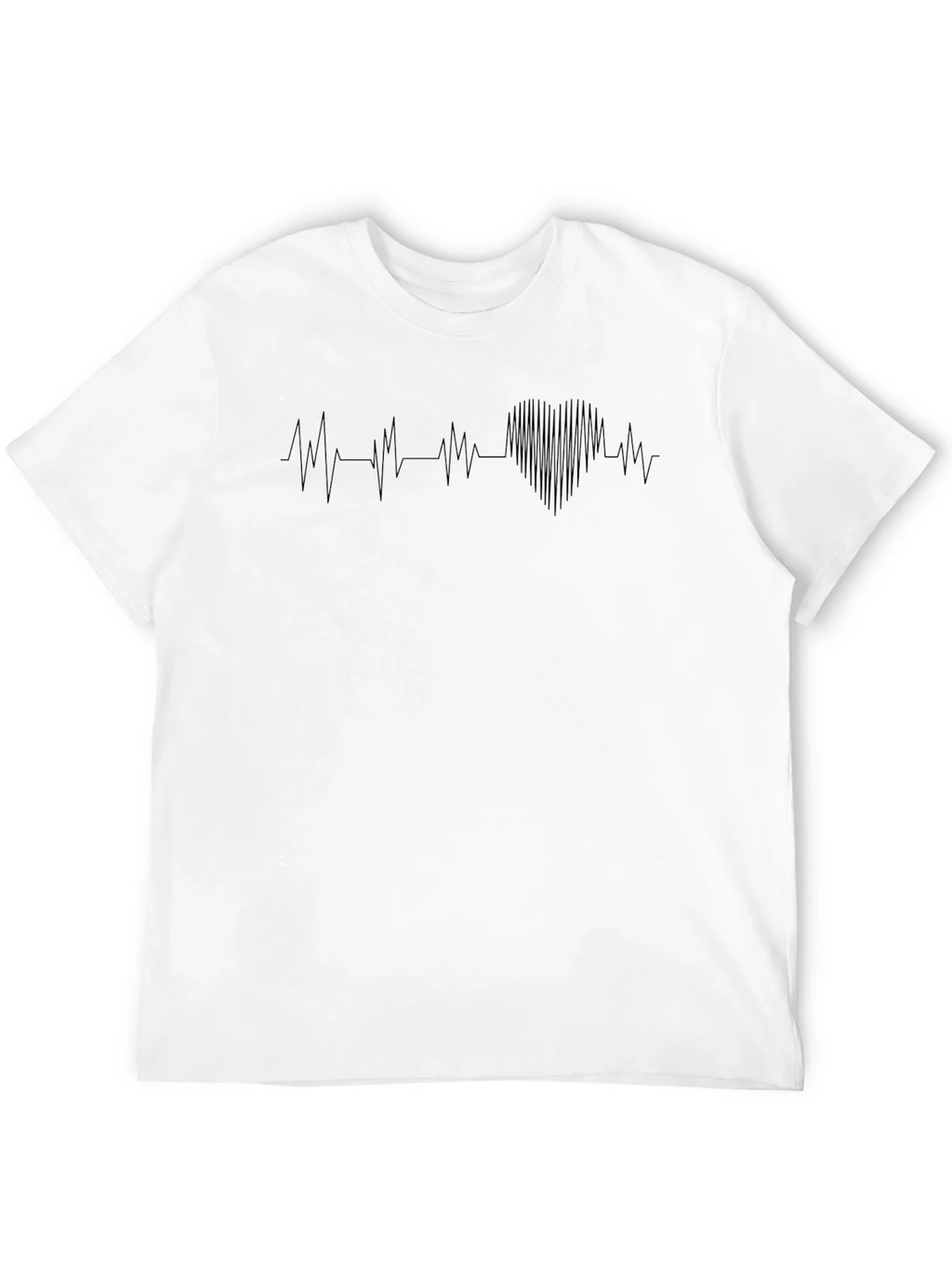 Heartbeat Graphic Tee - Stylish Mens Black T-Shirt product image 11