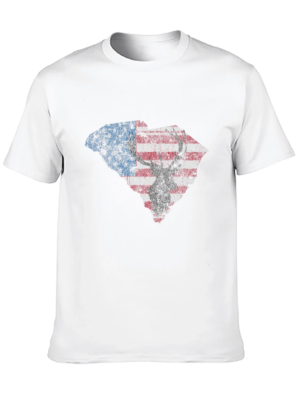 American Flag Deer Silhouette Graphic Tee product image 9