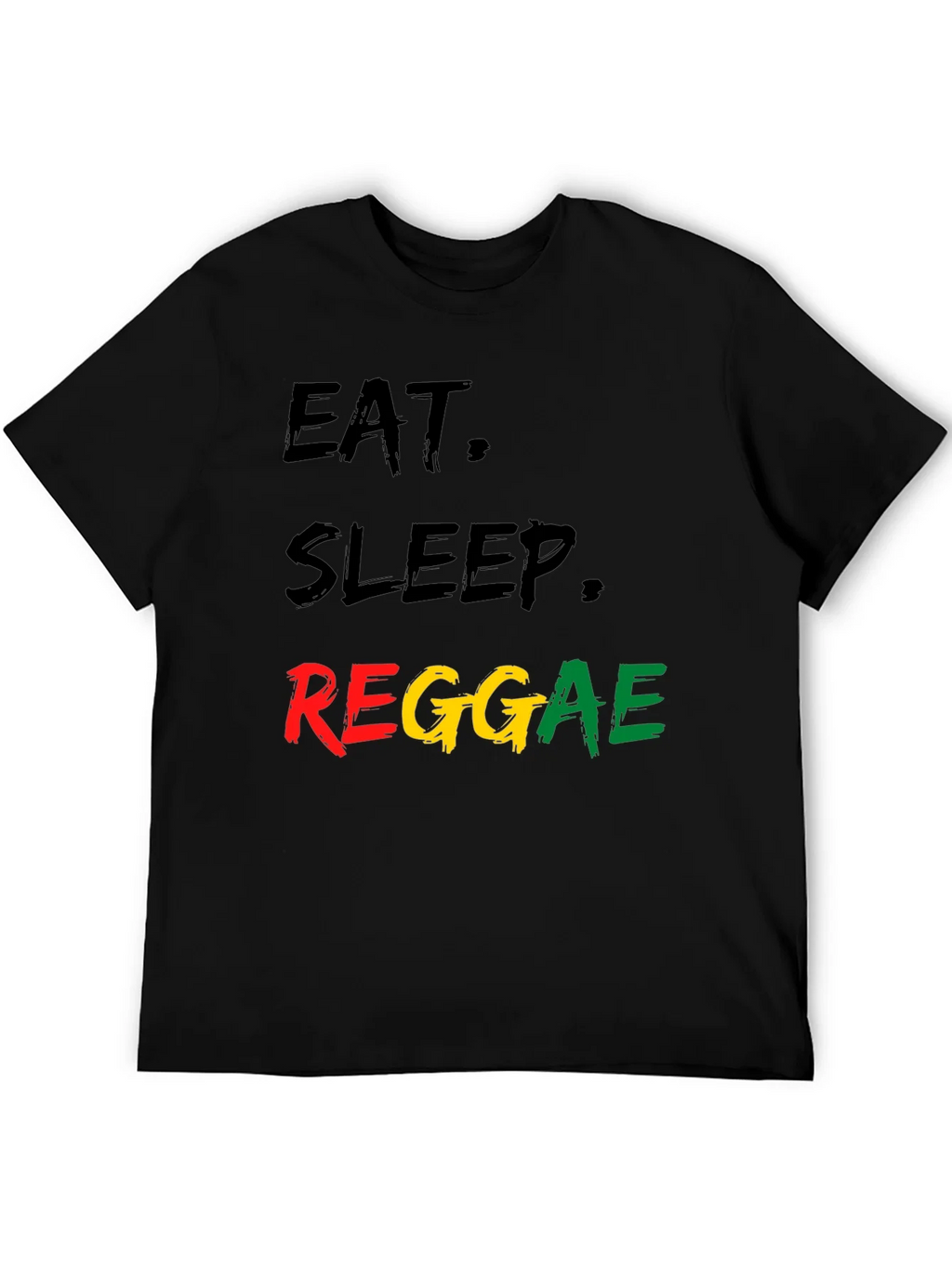 Eat Sleep Reggae Black T-Shirt product image 5