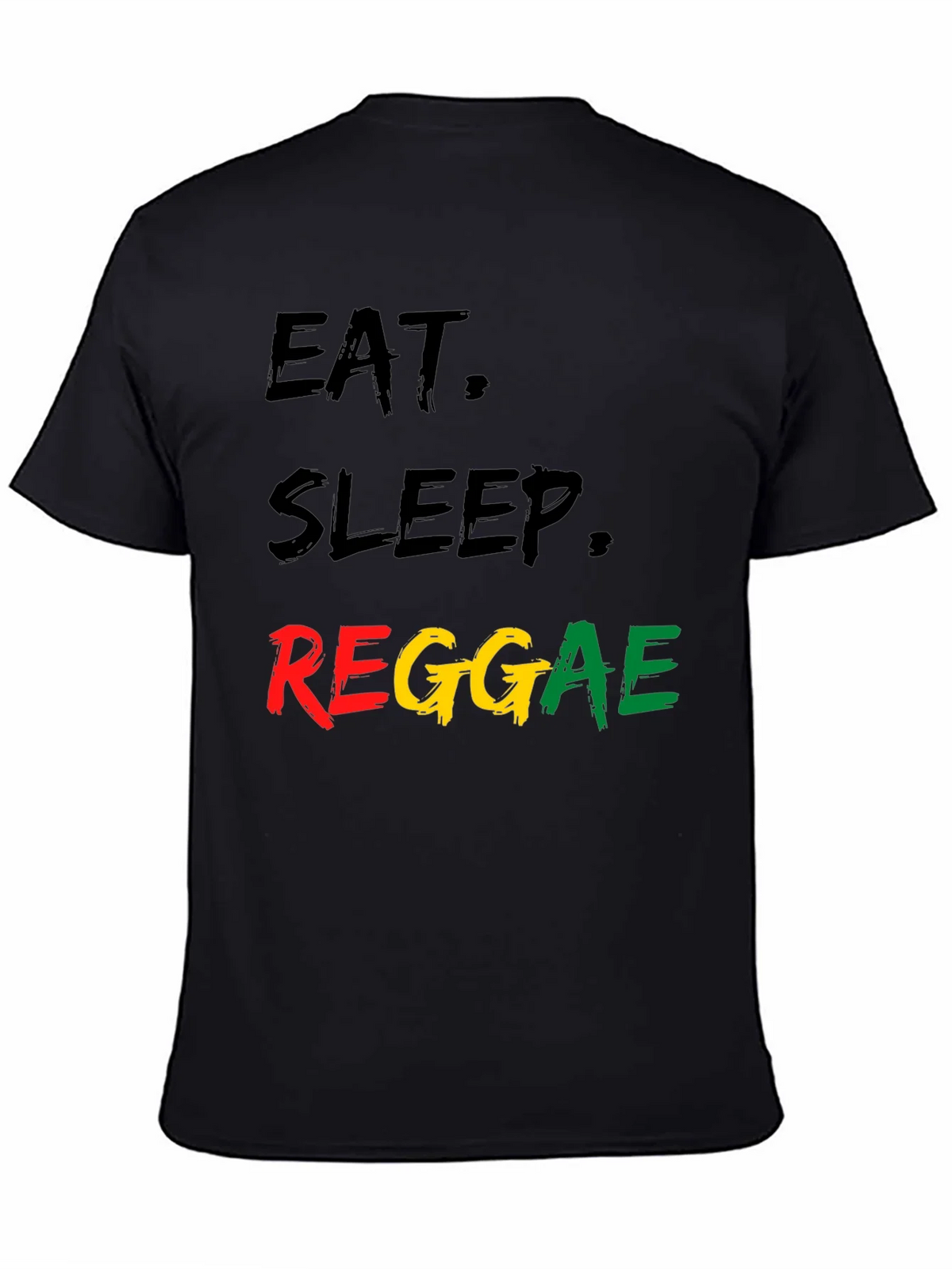 Eat Sleep Reggae Black T-Shirt product image 4