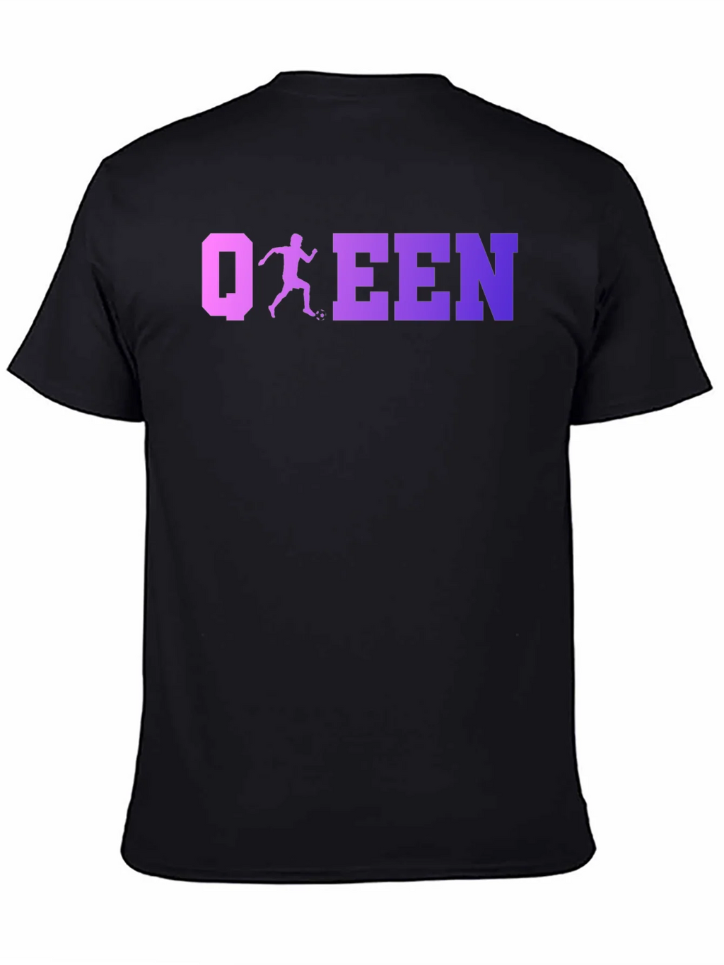Soccer Queen Black T-Shirt product image 4