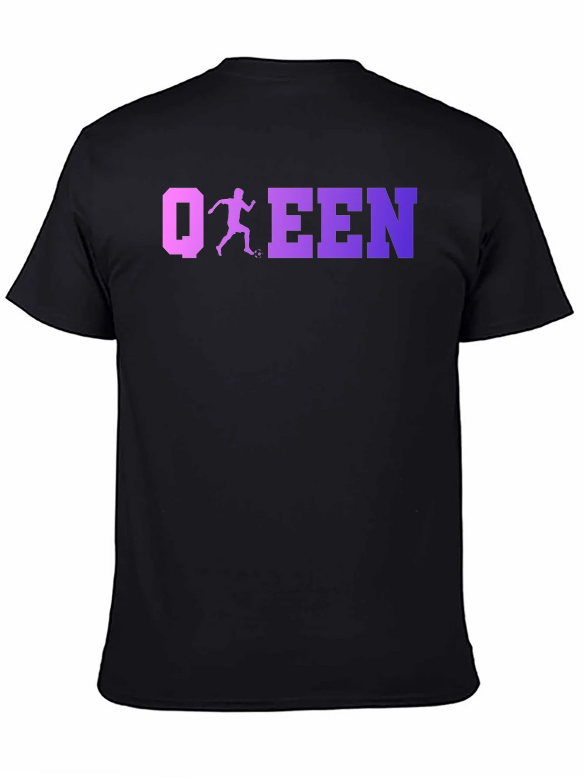 Soccer Queen Black T-Shirt product image 4