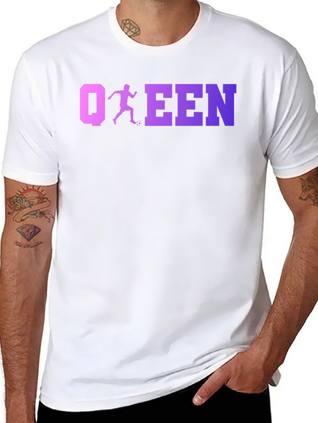 Soccer Queen Black T-Shirt product image 7
