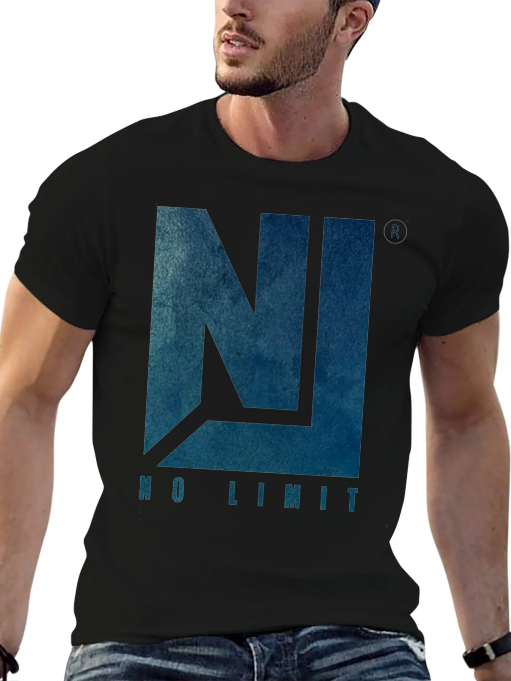 No Limit Graphic Tee - Mens Black Cotton T-Shirt product image 6