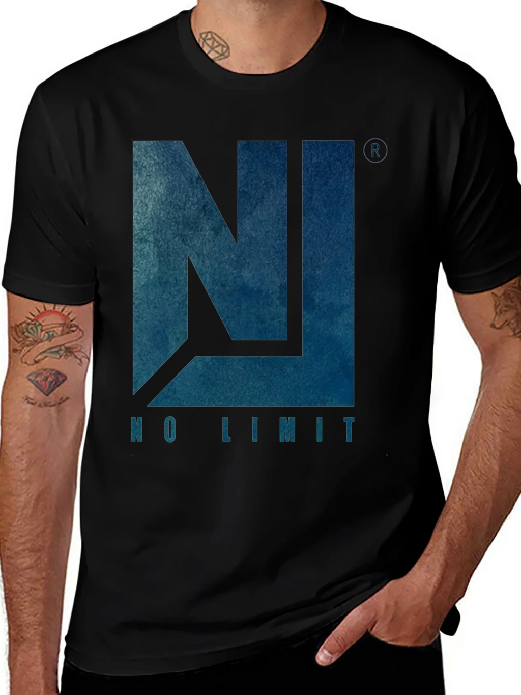 No Limit Graphic Tee - Mens Black Cotton T-Shirt product image 1