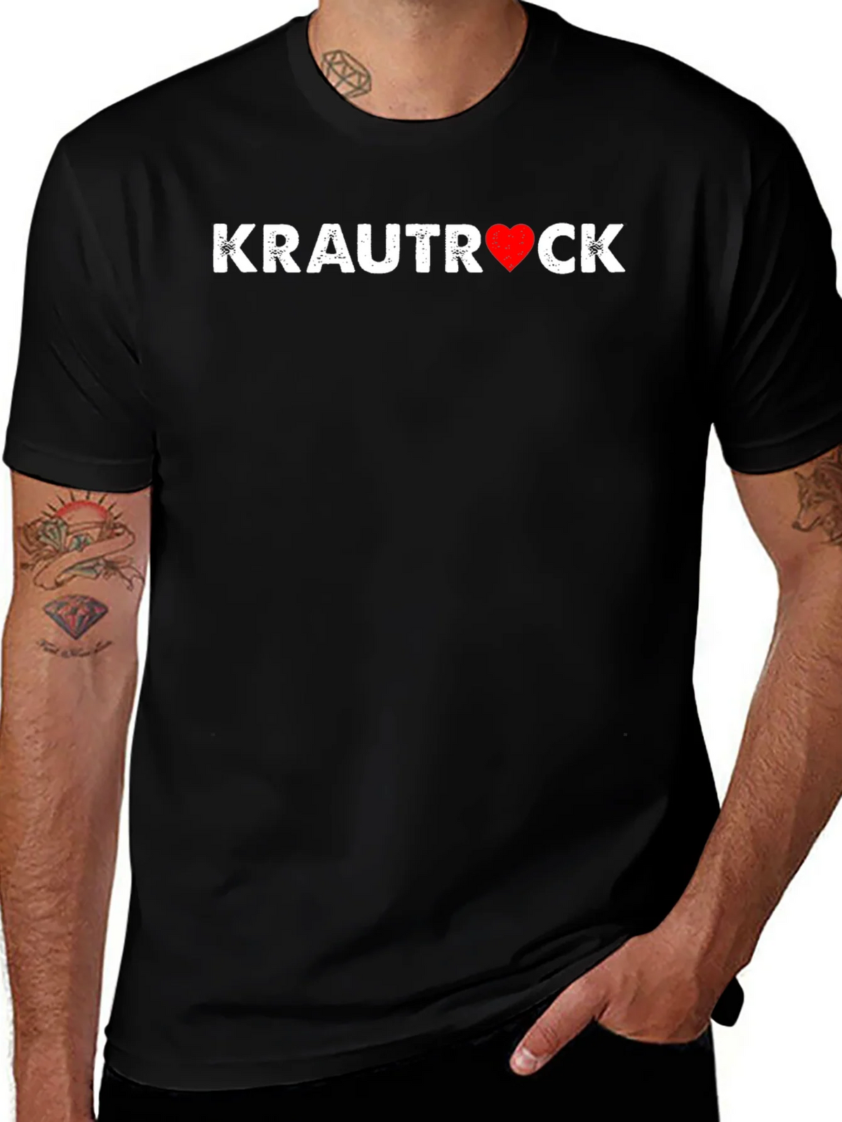 Krautrock Heart T-Shirt - Unique Music Tee product image 1