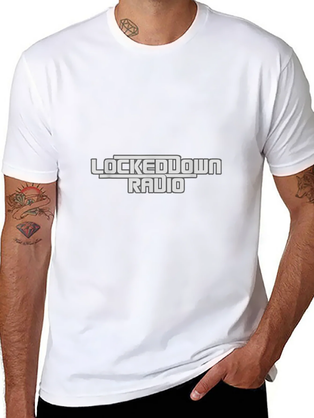LockedDown Radio Black T-Shirt product image 6