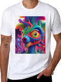 Psychedelic Dragon Graphic Tee - Bold Art T-Shirt product image 1