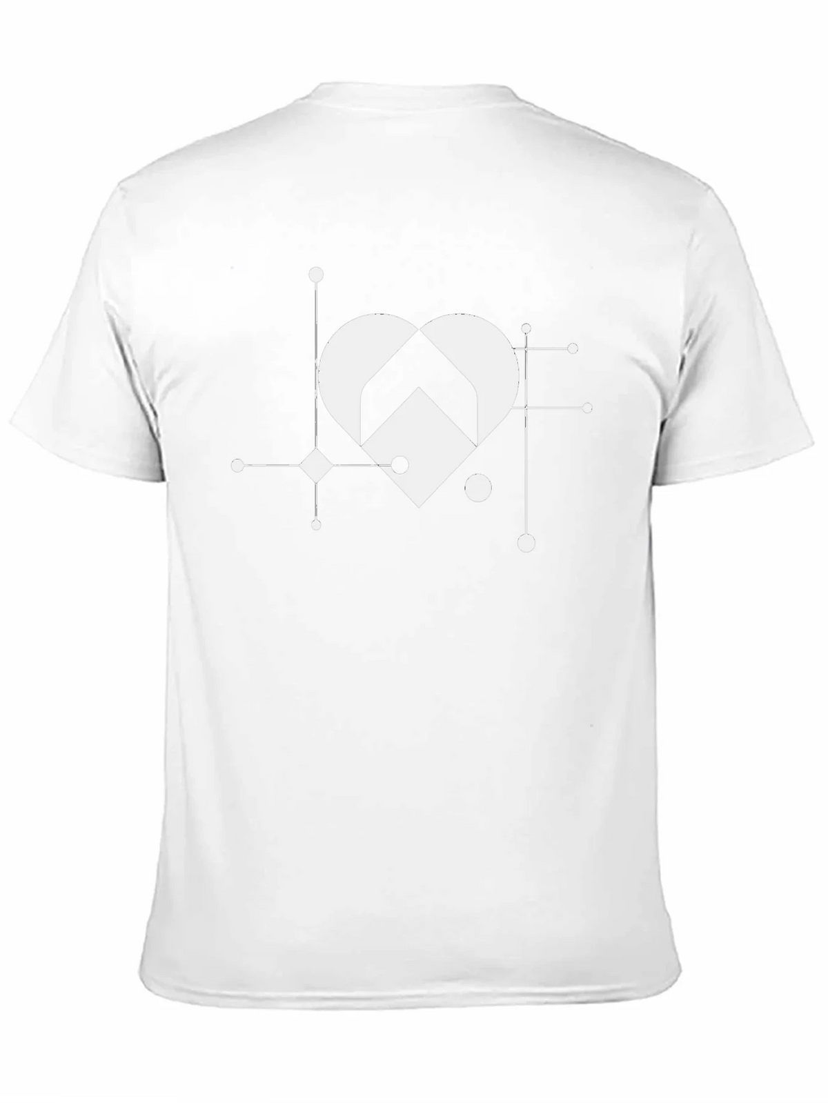Geometric Heart Graphic T-Shirt - Stylish Casual Wear product image 10