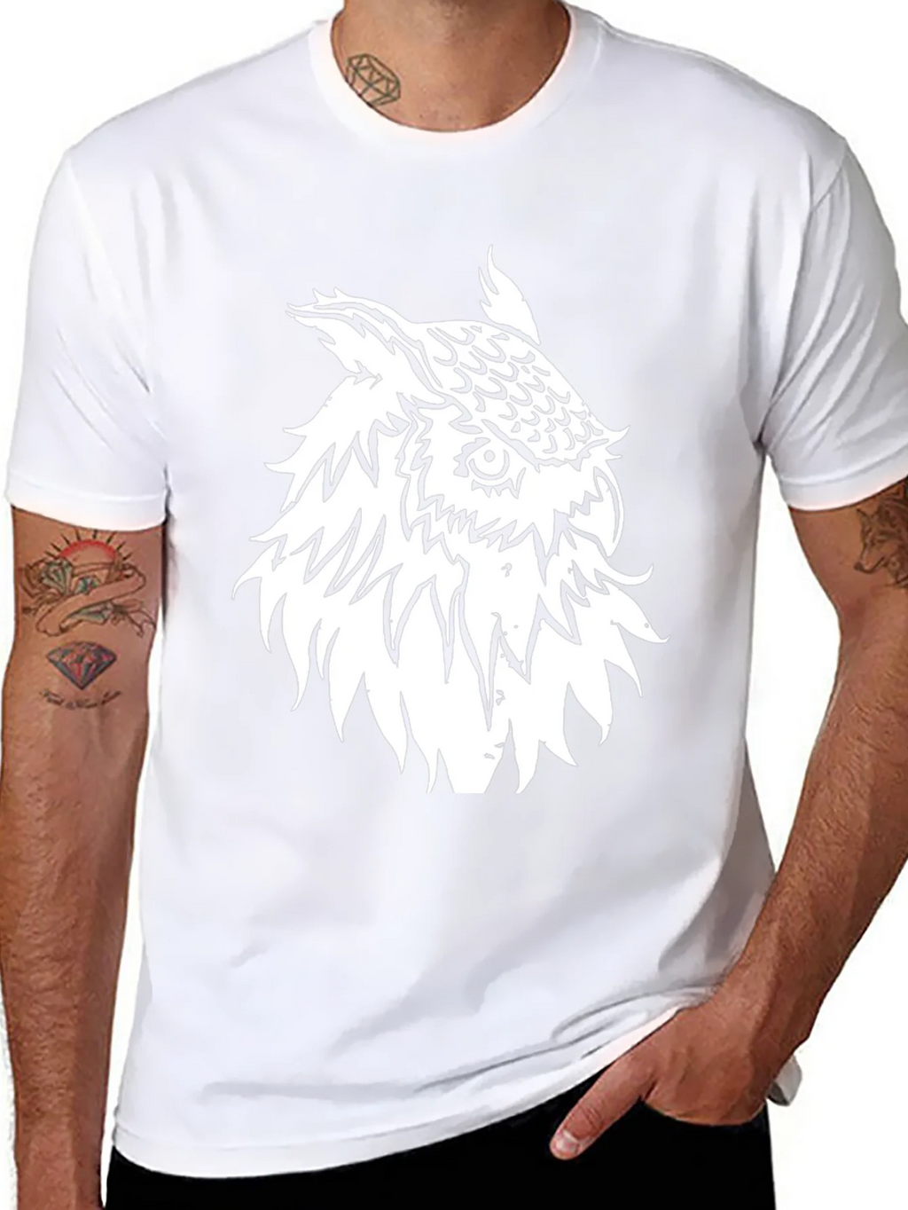 Cool Owl Graphic Black T-Shirt product image 7