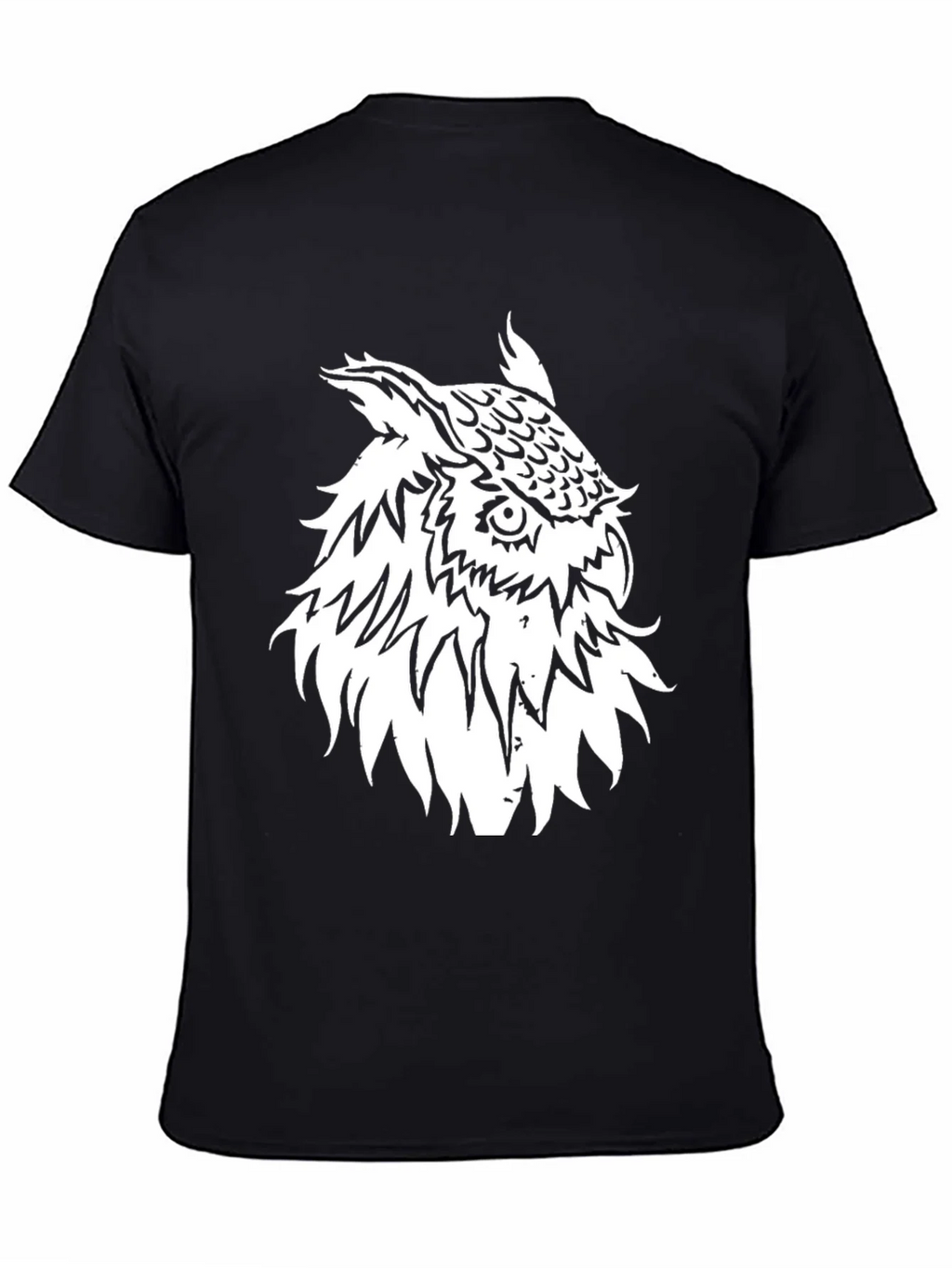 Cool Owl Graphic Black T-Shirt product image 4