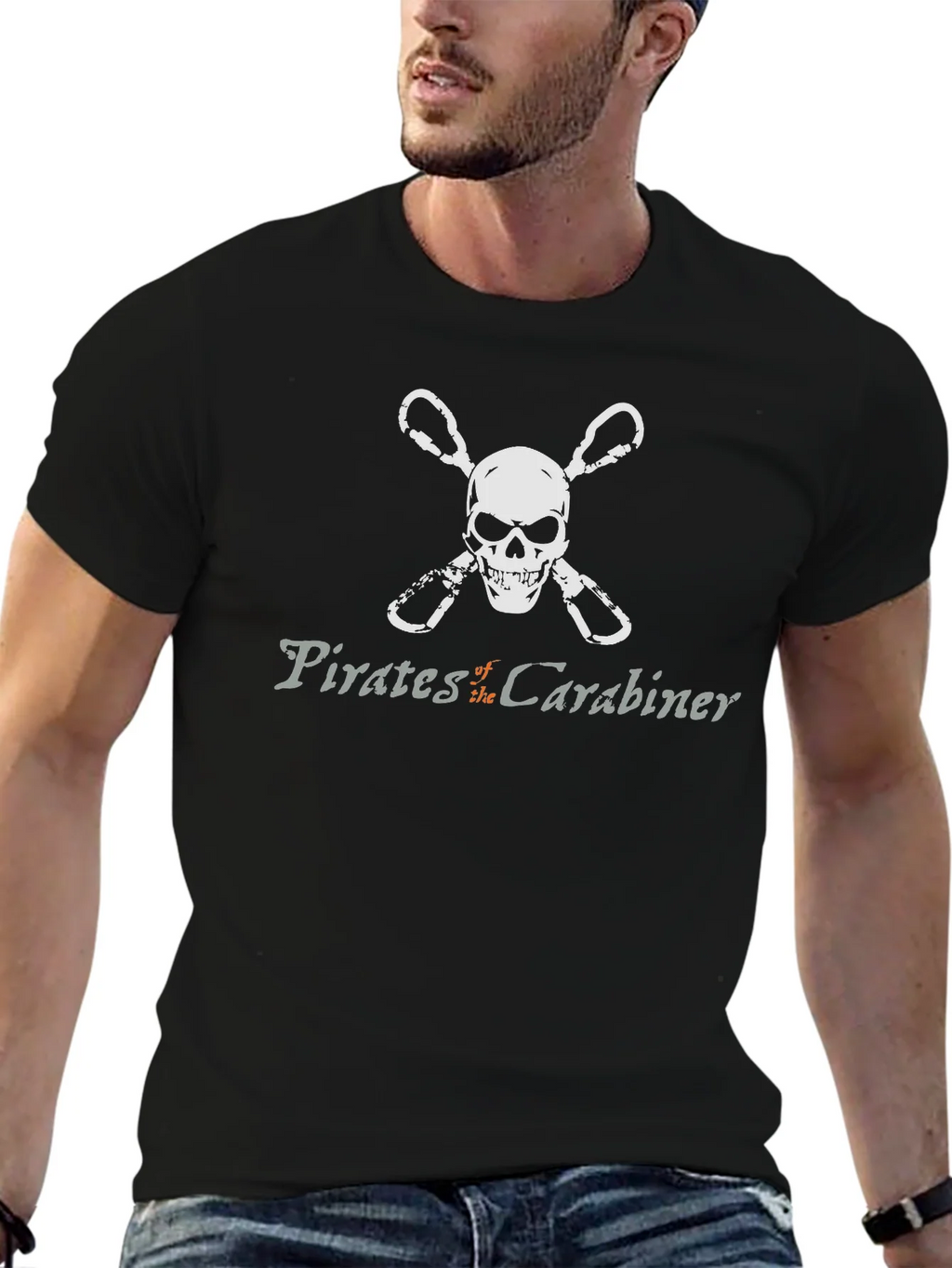 Pirates of the Carabiner Black T-Shirt product image 6