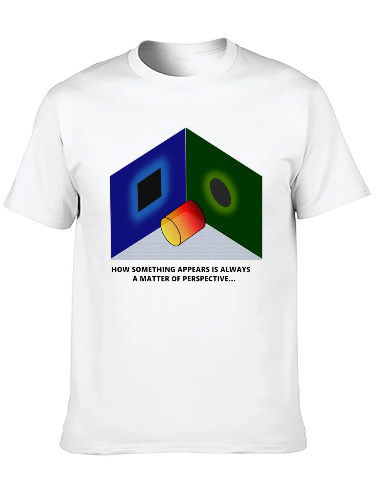 Perspective Illusion Graphic T-Shirt - Optical Design product image 9