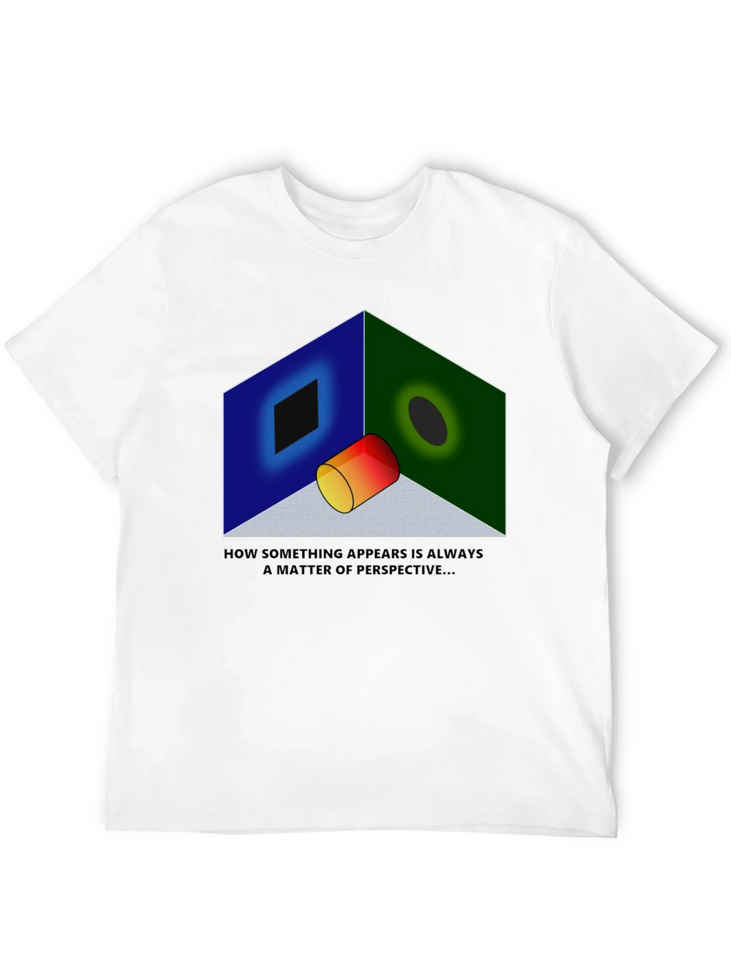 Perspective Illusion Graphic T-Shirt - Optical Design product image 11