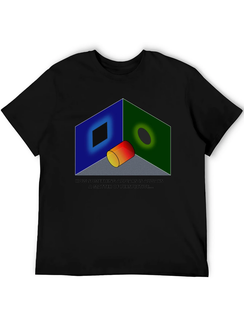 Perspective Illusion Graphic T-Shirt - Optical Design product image 5