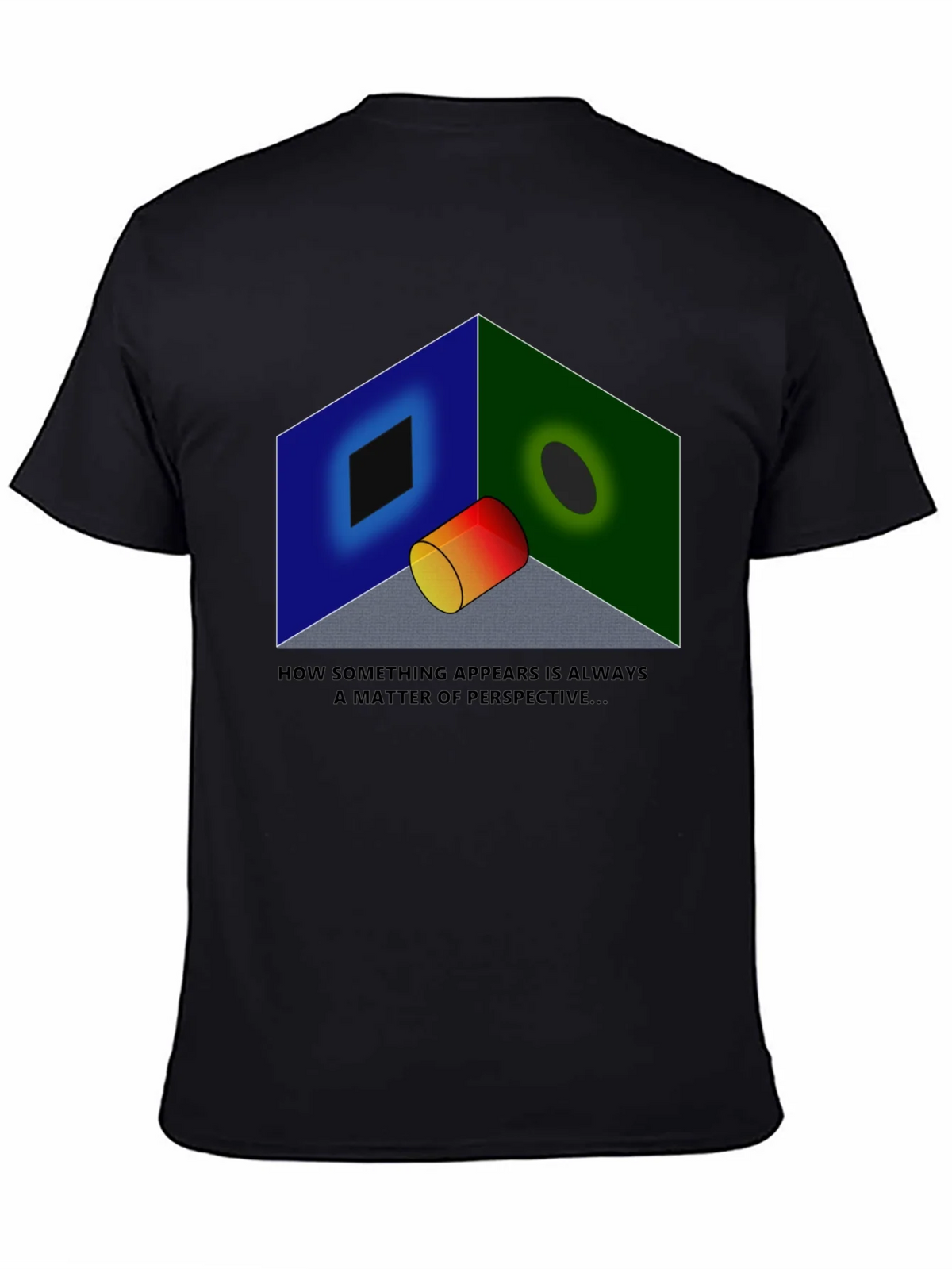 Perspective Illusion Graphic T-Shirt - Optical Design product image 4