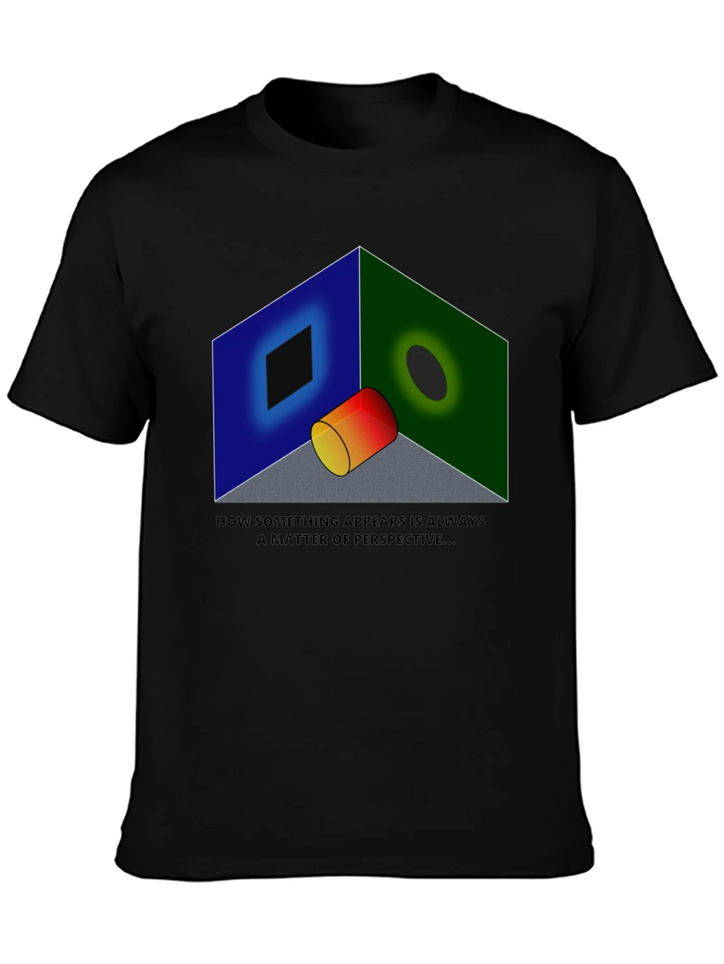 Perspective Illusion Graphic T-Shirt - Optical Design product image 3