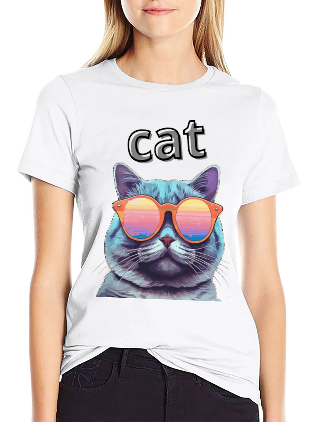 Cool Cat T-Shirt with Sunglasses - Fun Graphic Tee product image 8