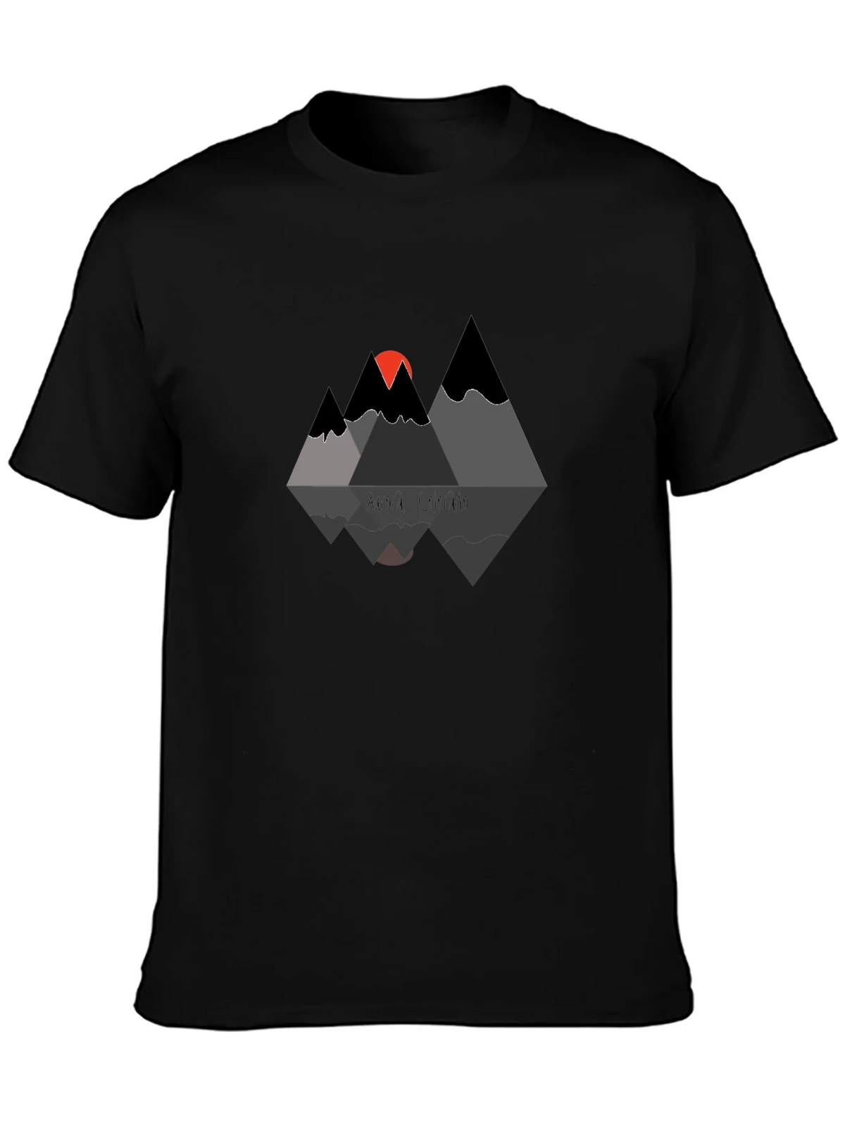 Mountain Sunset Graphic T-Shirt - Black product image 3