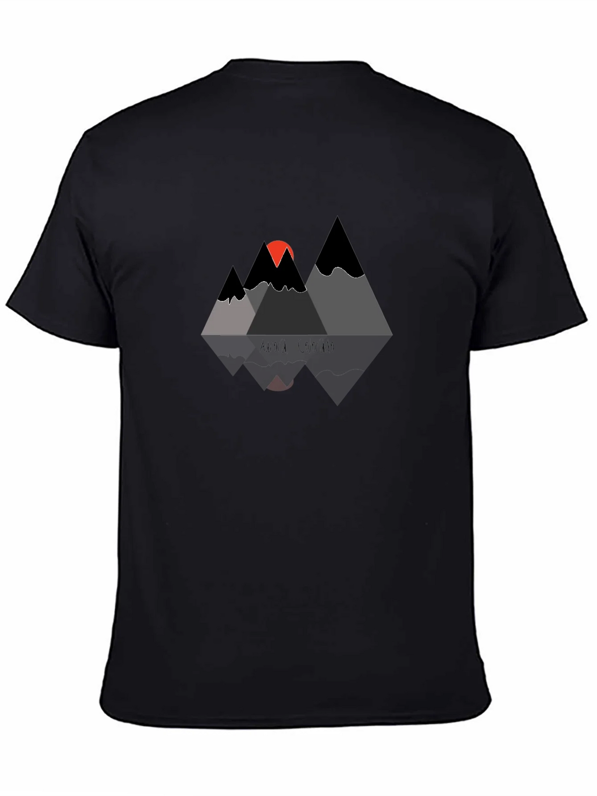 Mountain Sunset Graphic T-Shirt - Black product image 4
