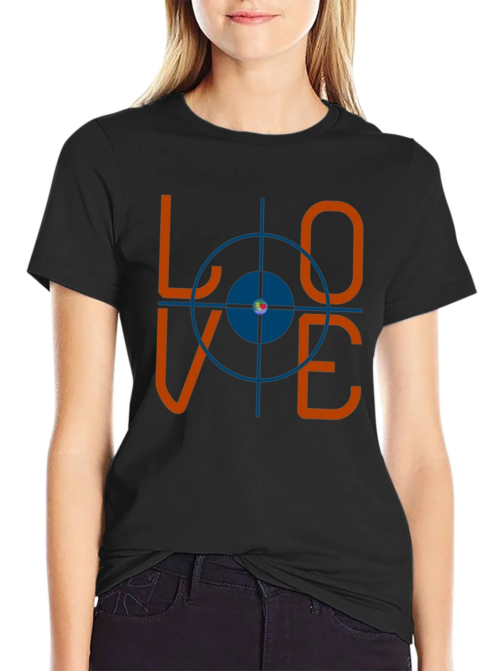 Love Target Graphic Tee - Mens Black T-Shirt product image 2