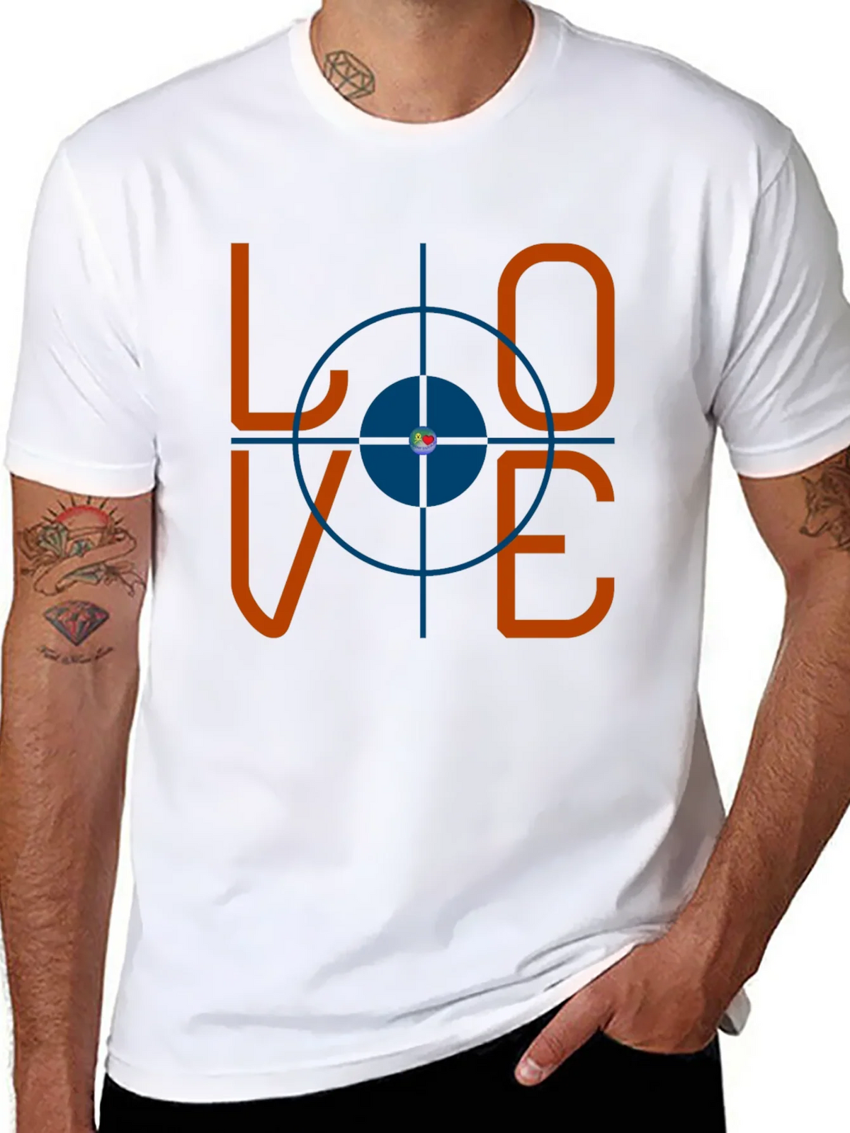 Love Target Graphic Tee - Mens Black T-Shirt product image 7