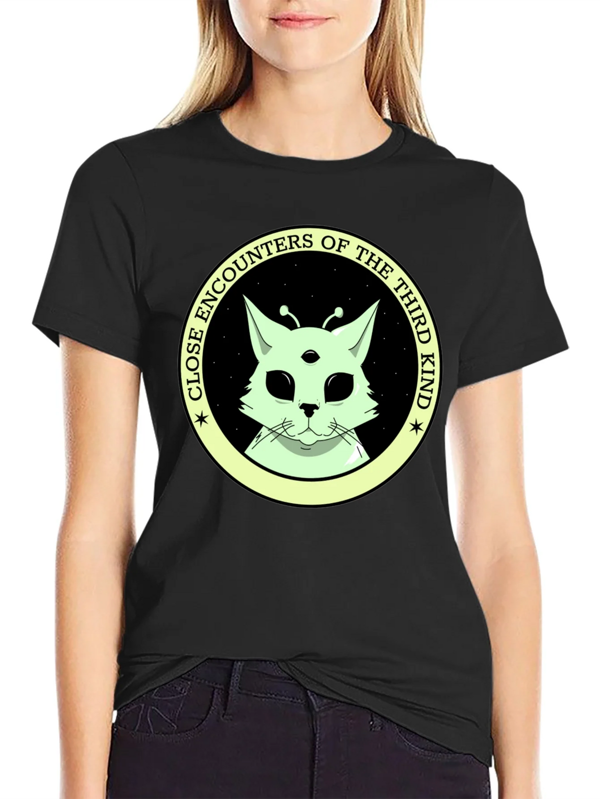 Alien Cat T-Shirt: Close Encounters of the Third Kind product image 1