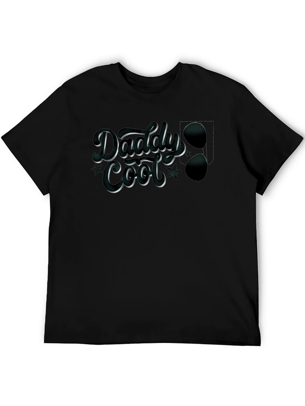 Daddy Cool Graphic Tee - Stylish Mens Black T-Shirt product image 5