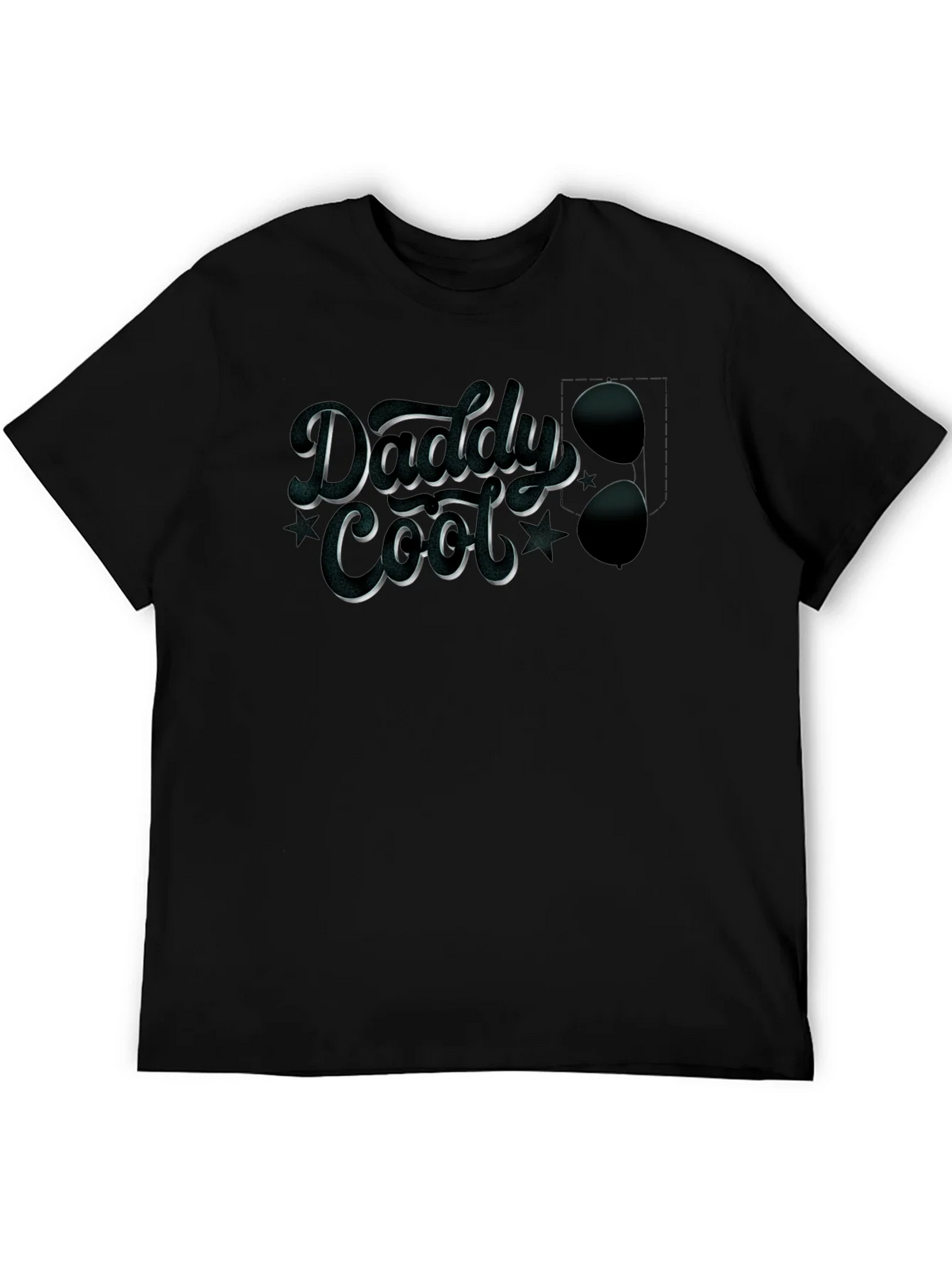 Daddy Cool Graphic Tee - Stylish Mens Black T-Shirt product image 5