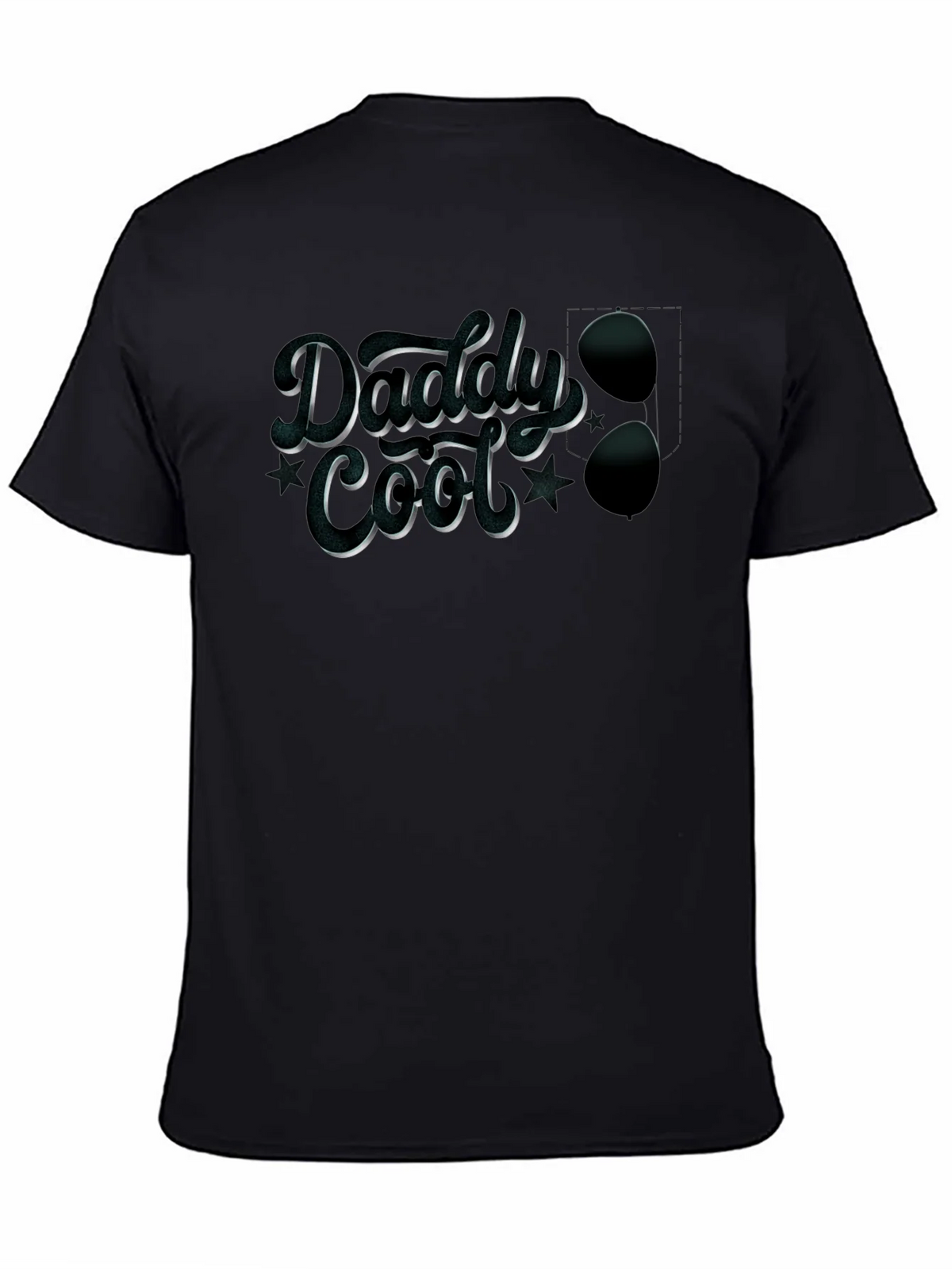 Daddy Cool Graphic Tee - Stylish Mens Black T-Shirt product image 4