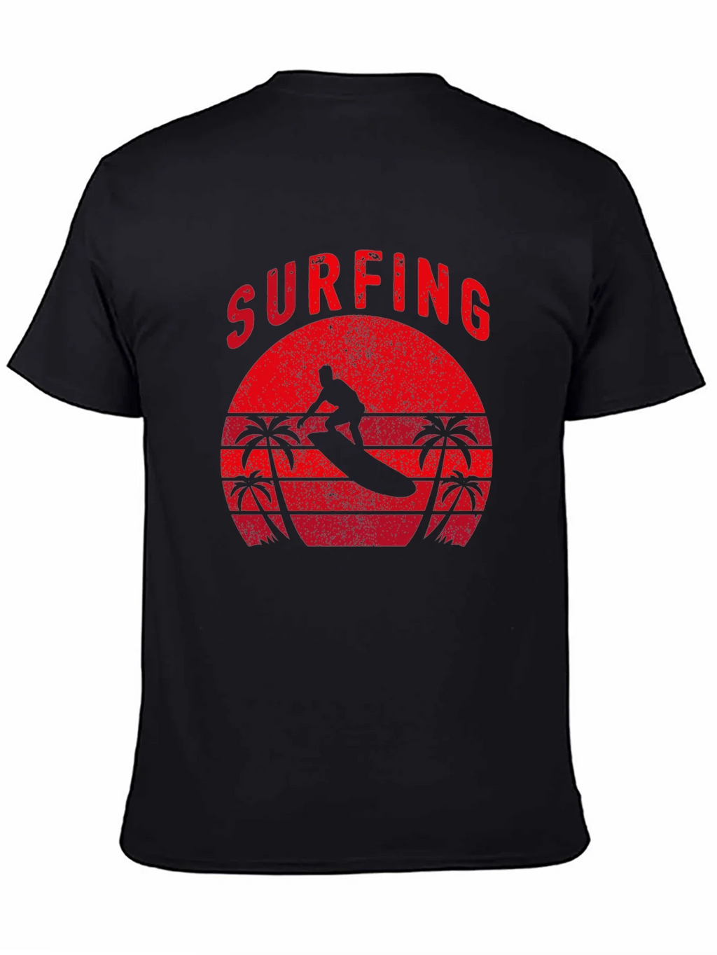 Surfing Silhouette Graphic Tee - Retro Style product image 3