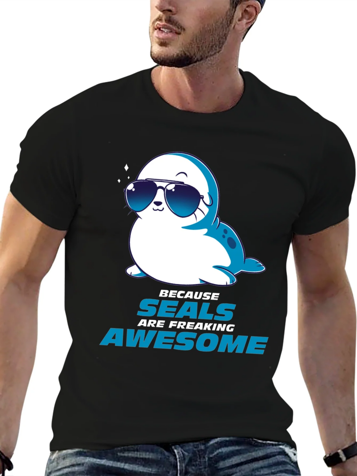 Cool Seal Graphic Tee - Seals Are Freaking Awesome T-Shirt product image 6