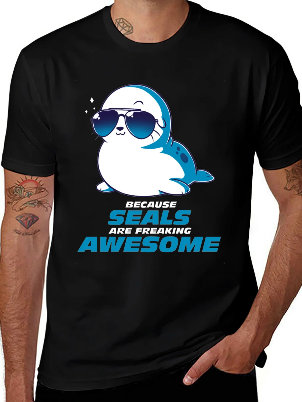 Cool Seal Graphic Tee - Seals Are Freaking Awesome T-Shirt product image 1