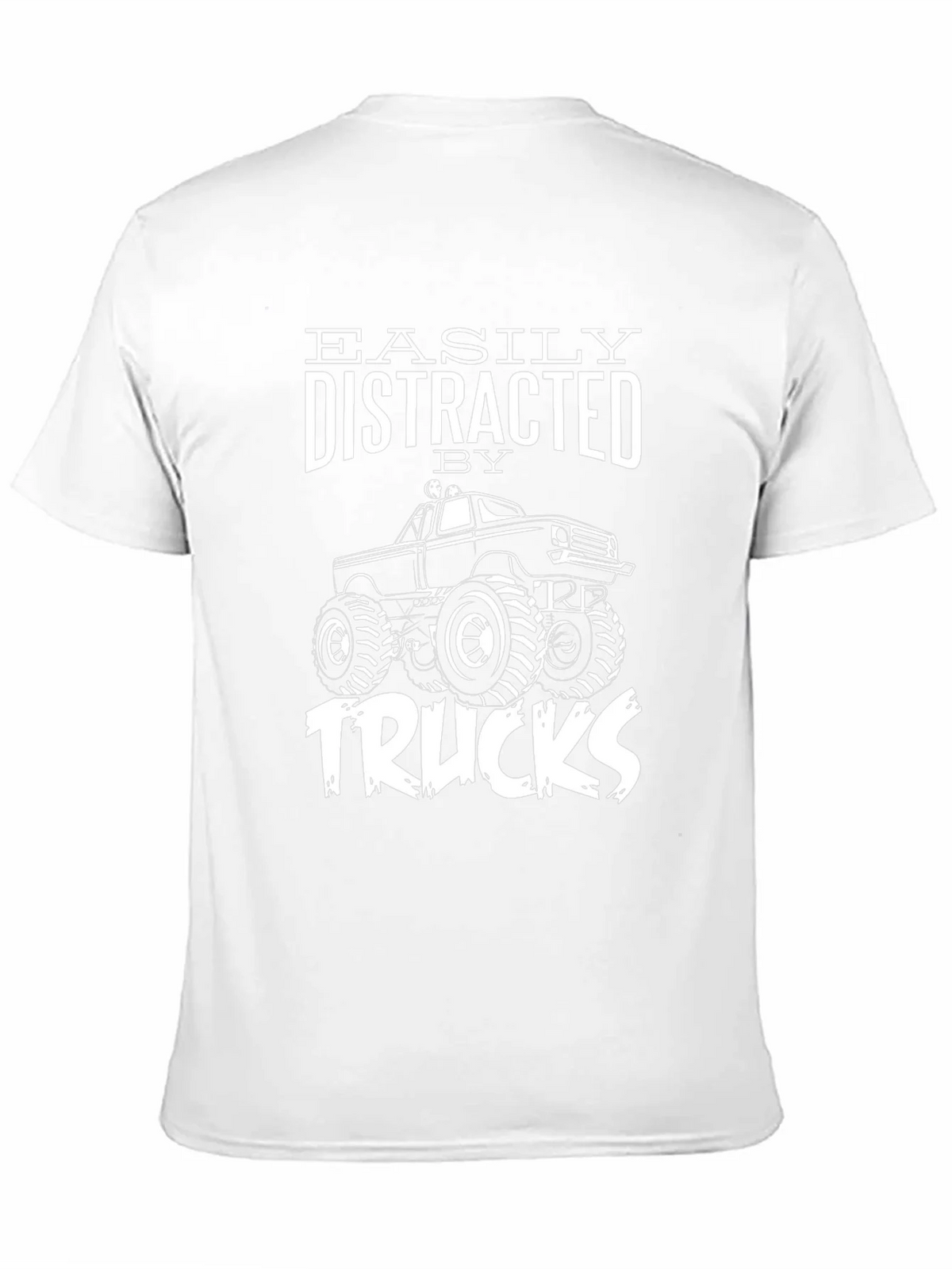 Easily Distracted by Trucks Black Graphic T-Shirt product image 10