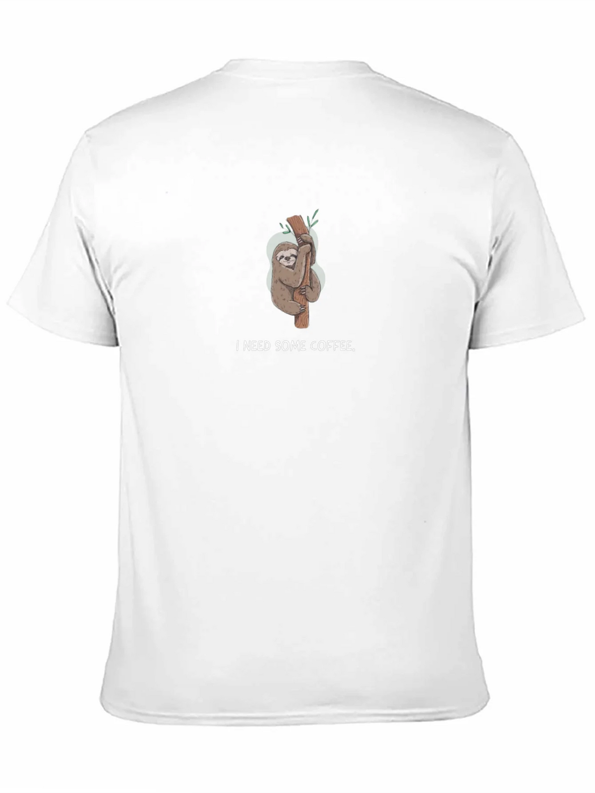I Need Some Coffee Sloth Black T-Shirt product image 10