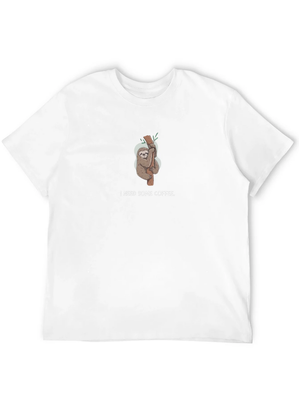 I Need Some Coffee Sloth Black T-Shirt product image 11
