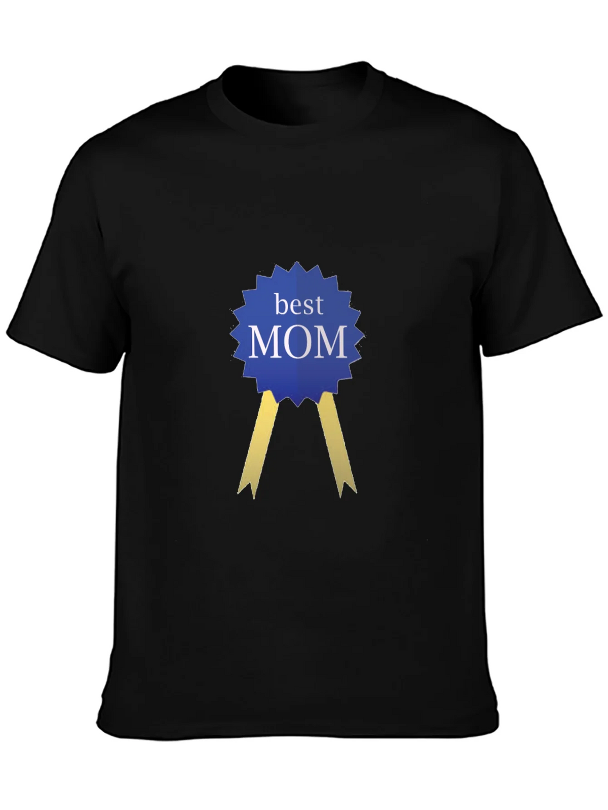 Best Mom Award Ribbon Graphic Tee - Black product image 1