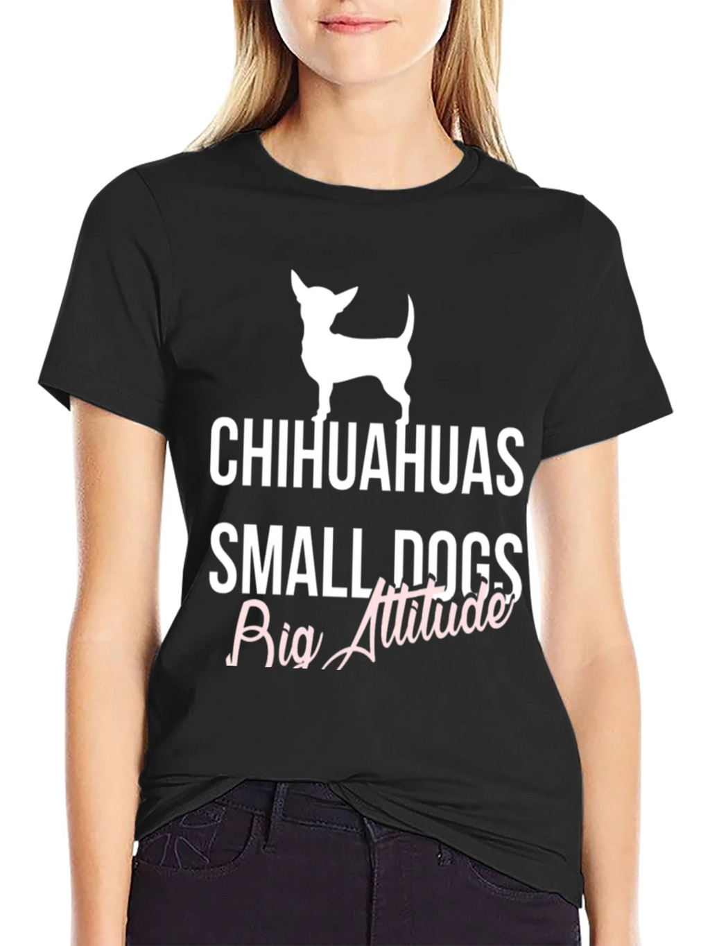 Chihuahuas Small Dogs Big Attitude T-Shirt product image 2