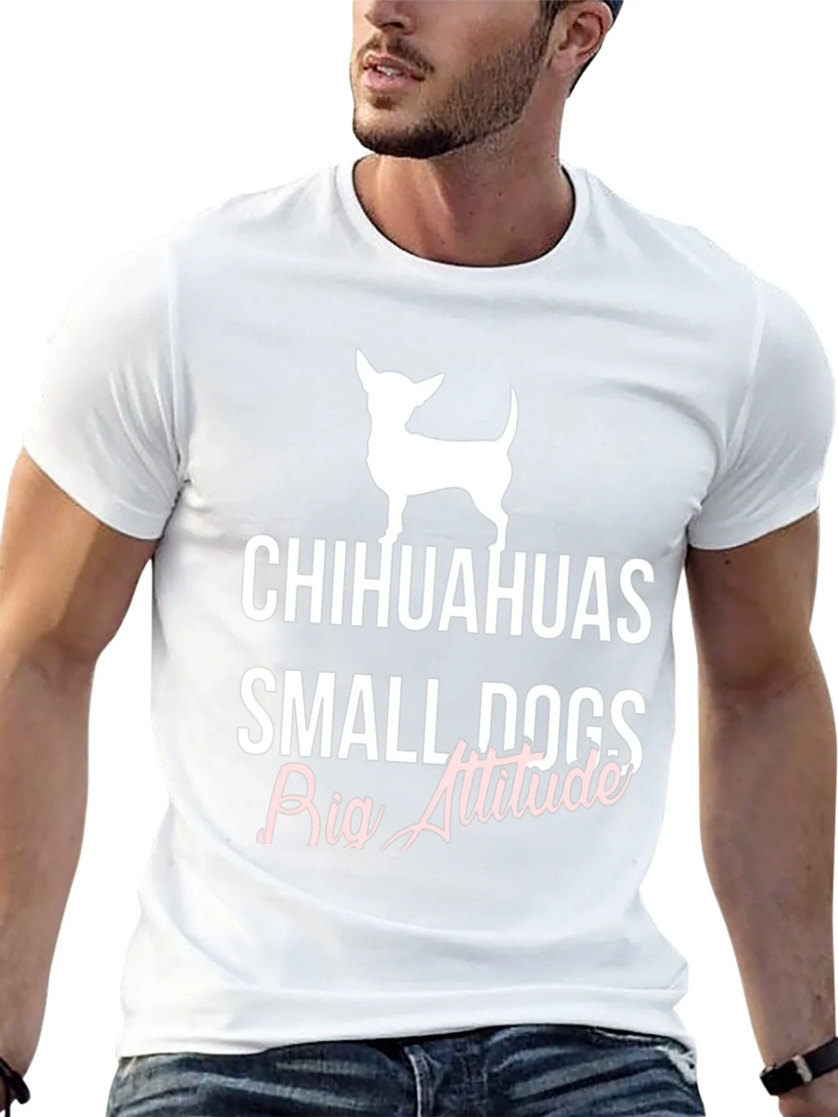 Chihuahuas Small Dogs Big Attitude T-Shirt product image 10