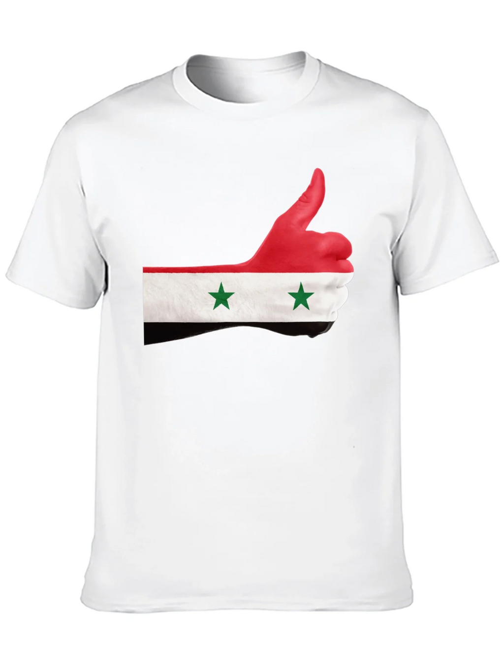 Syria Flag Thumbs Up Graphic Black T-Shirt product image 9