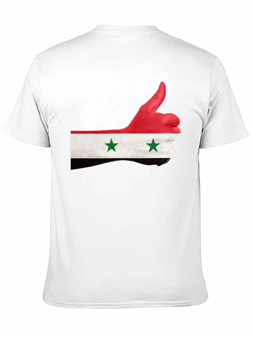Syria Flag Thumbs Up Graphic Black T-Shirt product image 10