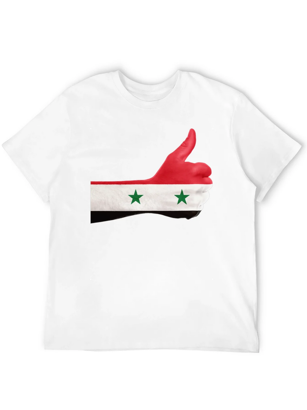 Syria Flag Thumbs Up Graphic Black T-Shirt product image 11