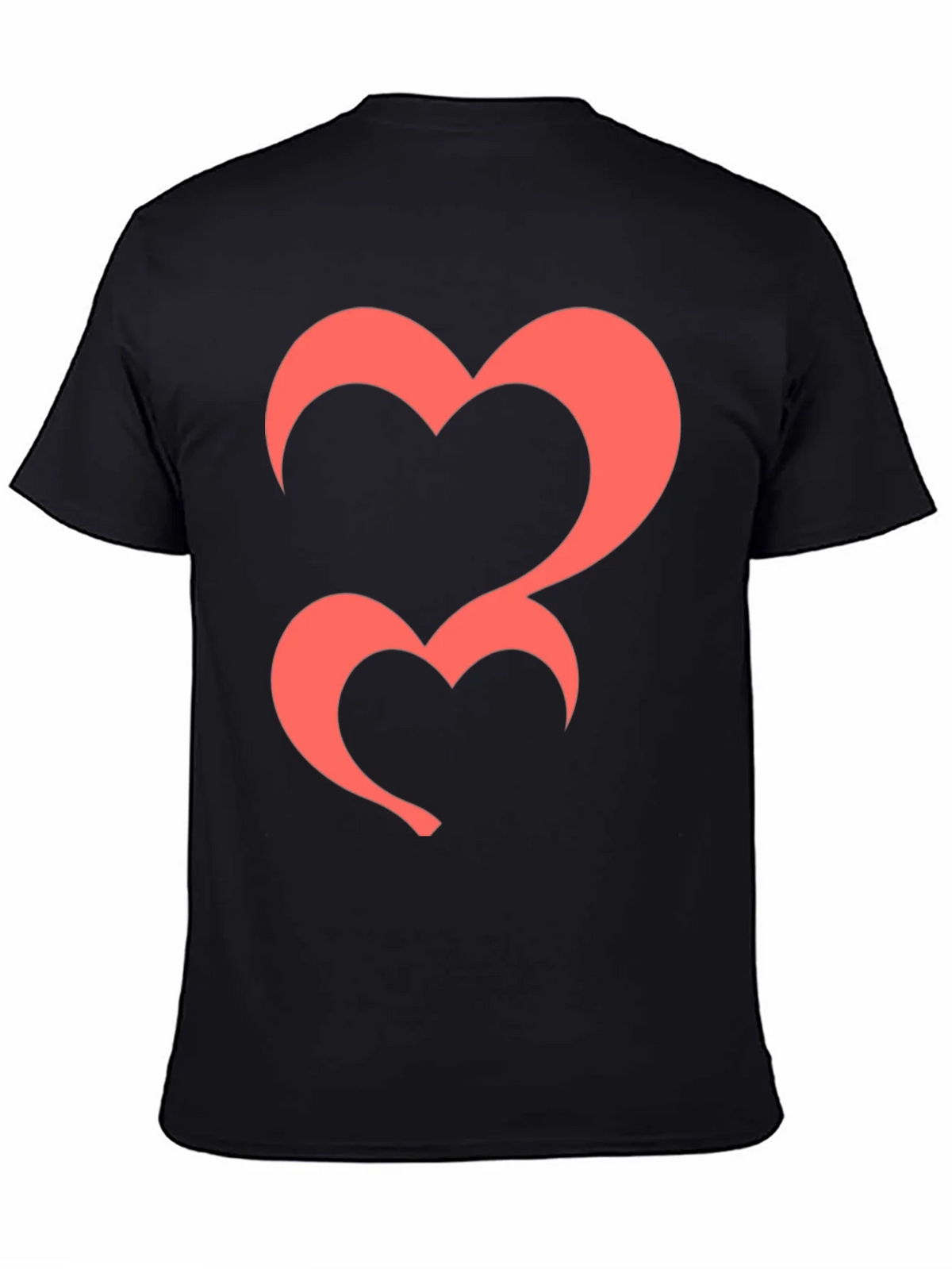 Heart Graphic Tee - Black Casual T-Shirt product image 4