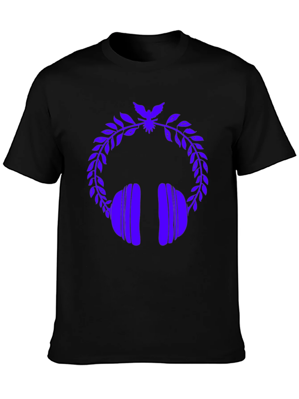 Stylish Graphic Tee - Headphones & Laurel Wreath product image 3